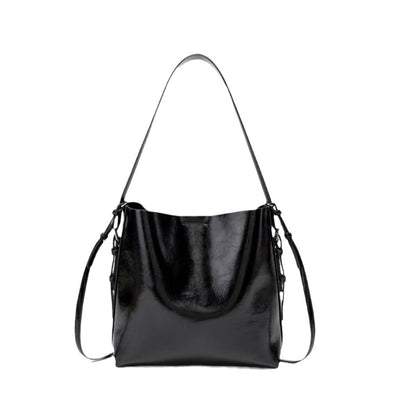Bolso Hobo versátil para mujer – Bolso bandolera de gran capacidad con diseño tipo cubo en la sisa 