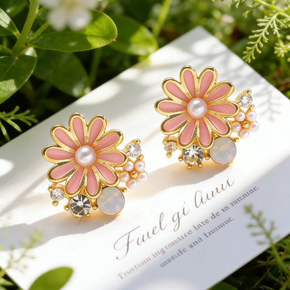 Summer Yellow Earrings Sweet Cute All-Match Fashion Jewelry