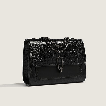 Crocodile Camellia Chain bag crossbody shoulder