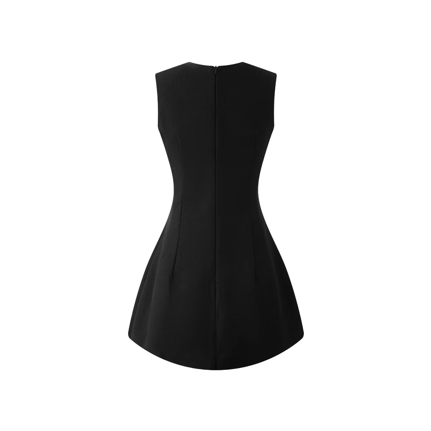 French Retro Sleeveless Slip Dress