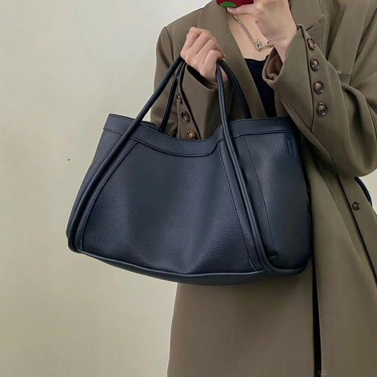 Bolso de mano grande con asa superior, bolso tote informal, minimalista, popular y versátil, bolso tote retro para ir al trabajo, bolso de hombro con correa cruzada
