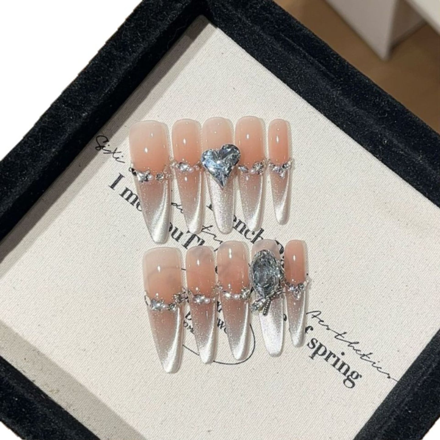 1034- Handmade press on nails fake nails removable