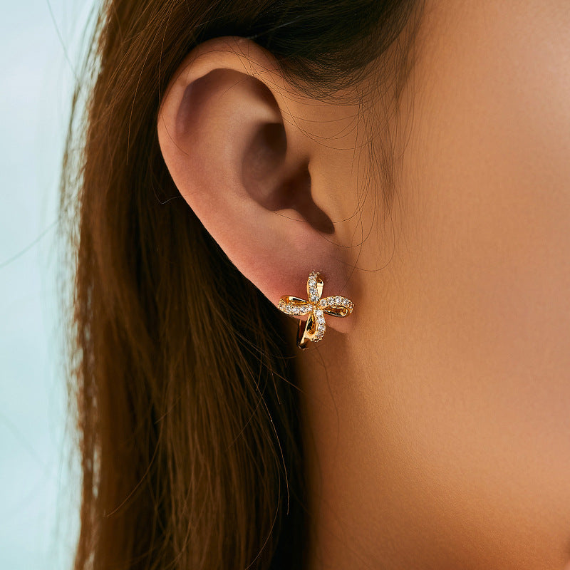 Vintage Zircon Ear Cuff Earring