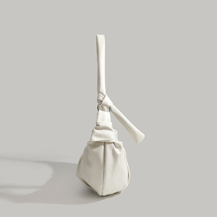 Bolso tipo dumpling plegable, bolso hobo retro informal y versátil, bolso hobo pequeño de diseño portátil, bolso de hombro pequeño