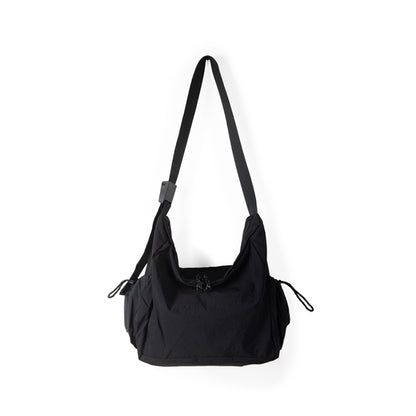 Bolso tote informal y versátil de nailon para estudiantes y mujeres; diseño delgado y bolso bandolera de gran capacidad. 