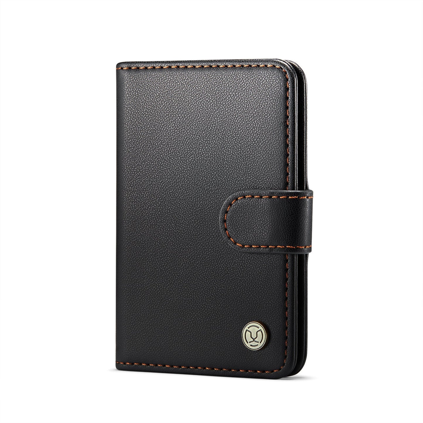 Magsafe ring magnetic card case  for iPhone17 card anti-theft brush 16/15/14/13 zipper change bag Wallet Magnetic Card Holder RFID Blocking, PU Leather Minimalist Phone Wallet Compatible with MagSafe Phones -dropshippingabc.com