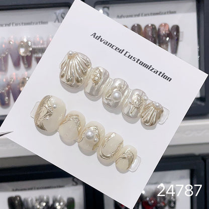 0967- Handmade press on nails fake nails removable