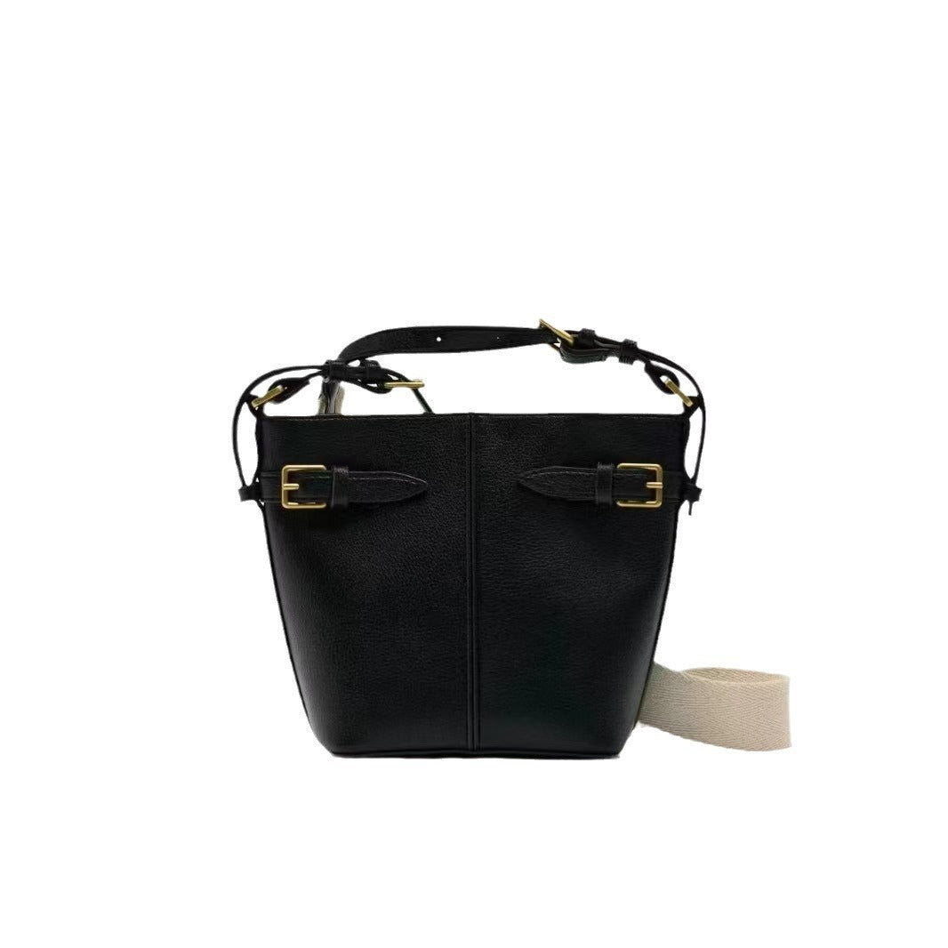 Women's Versatile Pin Buckle Ornament Bag – Stylish Ribbon Shoulder Crossbody Bucket Bag & Small Shoulder Bag Purse hobo