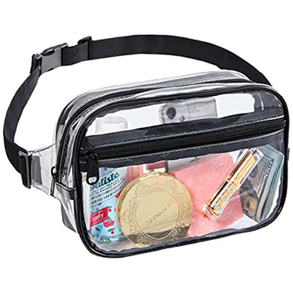 Riñonera transparente de PVC – Bolsa para móvil para deportes al aire libre, riñonera transparente para gimnasio, bolsa de cintura impermeable y portátil, bolsa de pecho transparente 