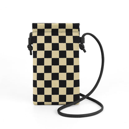 Leather mobile phone bag, mini bag, small satchel for mobile phone, phone purse crossbody