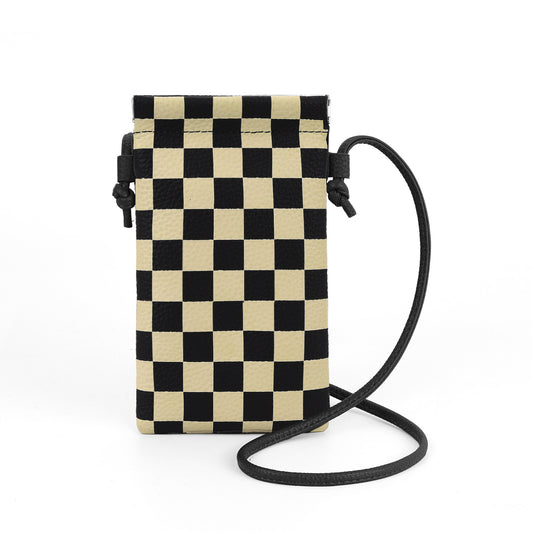 Leather mobile phone bag, mini bag, small satchel for mobile phone, phone purse crossbody