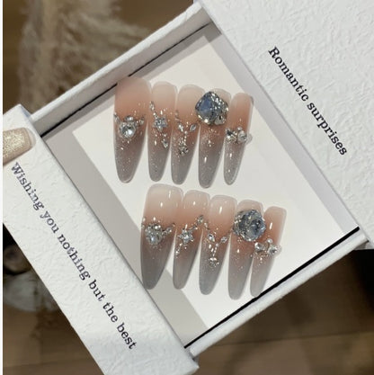 1033- Handmade press on nails fake nails removable