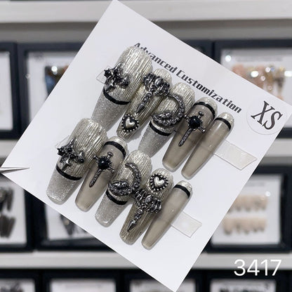 0962- Handmade press on nails fake nails removable