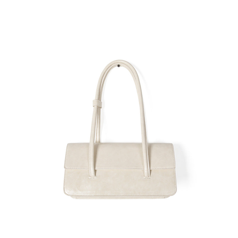 Bolso bandolera de piel encerada de diseño, elegante bolso tote, bolso de mano con asa superior para mujer 