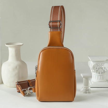 Unisex Small Chest Bag – Stylish Soft PU Crossbody Chest Purse & Fanny Pack for Everyday Use