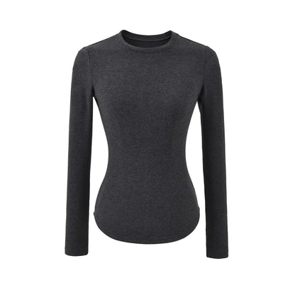 Hourglass Waist Long Sleeve T-Shirt