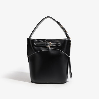 Bolso de mano pequeño y elegante tipo cubo – Bolso bandolera elegante para el día a día y bolso tote compacto estilo hobo 