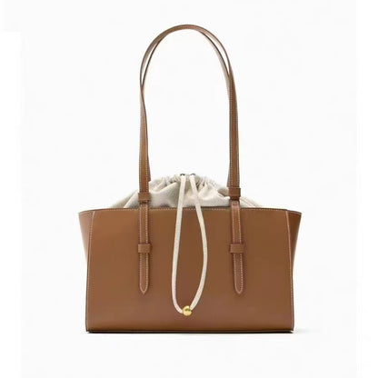 Bolso tote elegante para mujer: bolso de hombro portátil de estilo hobo, moderno, versátil y de gran capacidad con cordón ajustable. 