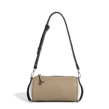 Women's bag simple texture underarm bag, fashionable versatile shoulder crossbody bag, small cylinder bag