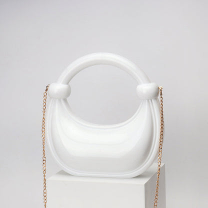 Bolso de mano pequeño y versátil de acrílico para cena, noche, informal, fiesta, graduación.