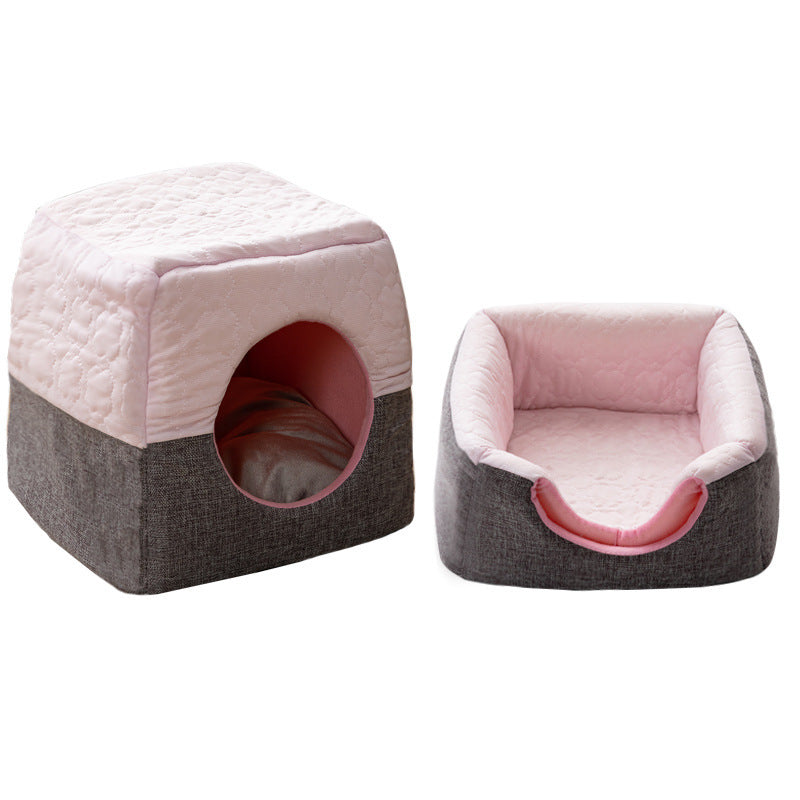 Warm in winter and cool in summer Multi-purpose cat house, small dog pet nest, semi-closed cat nest available in all seasons