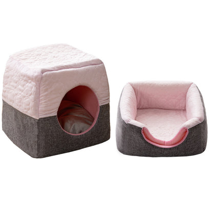 Warm in winter and cool in summer Multi-purpose cat house, small dog pet nest, semi-closed cat nest available in all seasons