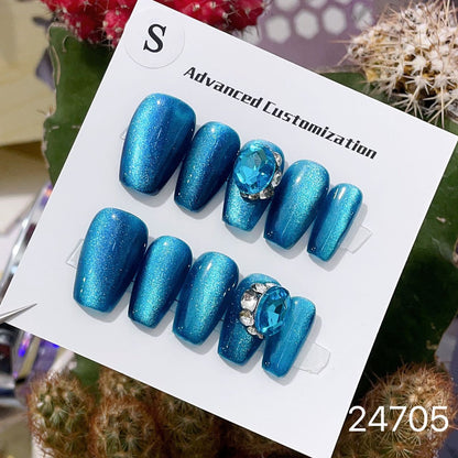 0967- Handmade press on nails fake nails removable