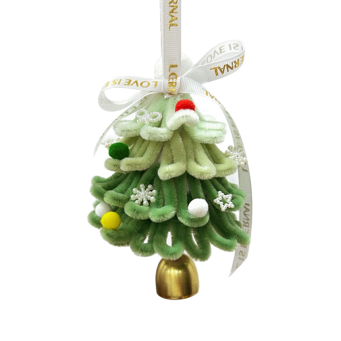 Árbol de Navidad con palo giratorio, carillón de viento hecho a mano para colgar en el coche, decoración para colgar en la puerta, colgante para actividades en centros comerciales