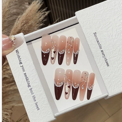 1034- Handmade press on nails fake nails removable