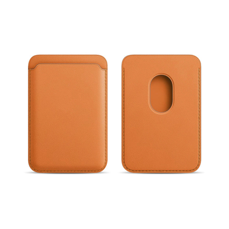 Applicable to Apple 15Magsafe magnetic card bag iPhone mobile phone card bag card holder PU magnetic suction -dropshippingabc.com
