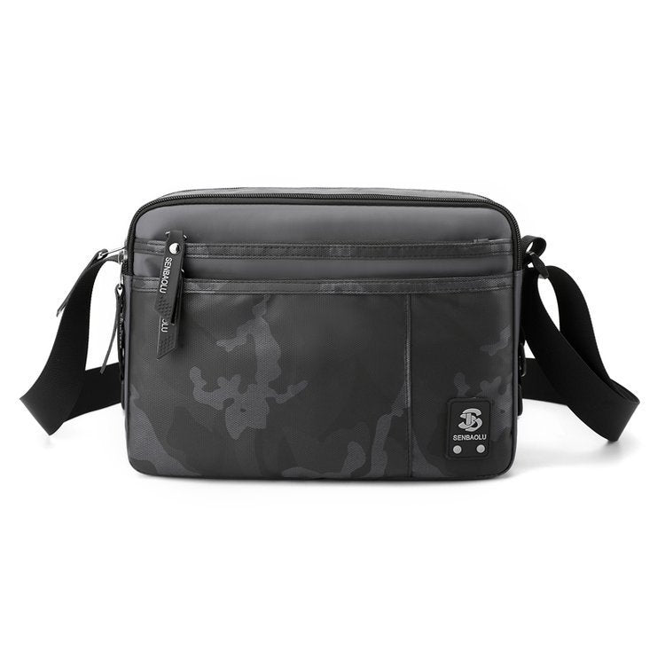 Bolso bandolera ligero para hombre, bolso pequeño de hombro para negocios, bolso de viaje sencillo e informal, bolso bandolera cuadrado pequeño para hombre 