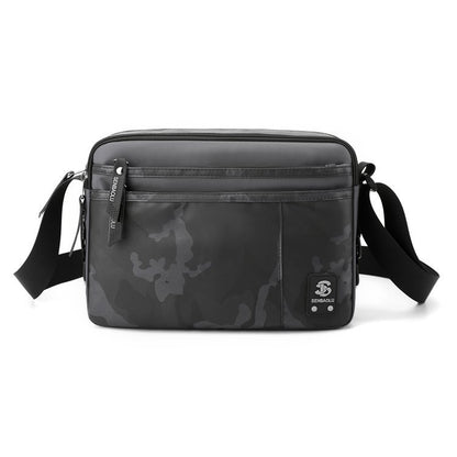 Bolso bandolera ligero para hombre, bolso pequeño de hombro para negocios, bolso de viaje sencillo e informal, bolso bandolera cuadrado pequeño para hombre 