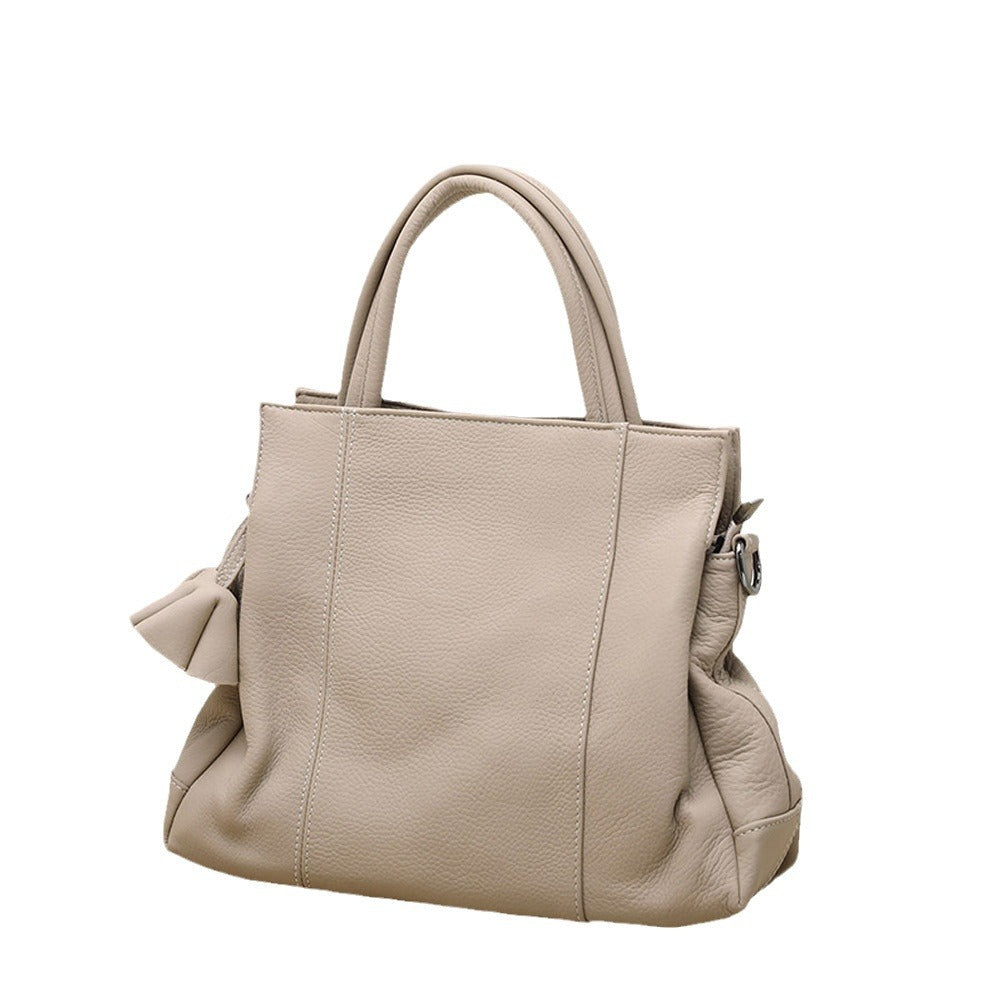 Bolso bandolera de piel auténtica para mujer, bolso hobo de piel auténtica, bolso bandolera minimalista de piel suave 