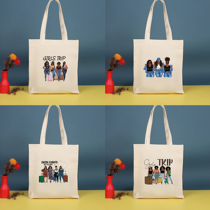 Bolso bandolera de lona estampada, bolso de compras moderno y ligero, bolso de algodón de gran capacidad, paquete de 2 unidades tipo hobo. 