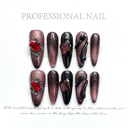0937- Handmade press on nails fake nails removable