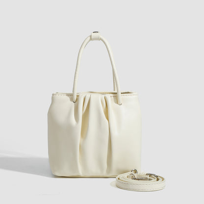 Bolso cuadrado plisado versátil, bolso de moda para mujer, bolso tote, bolso de hombro informal y portátil 