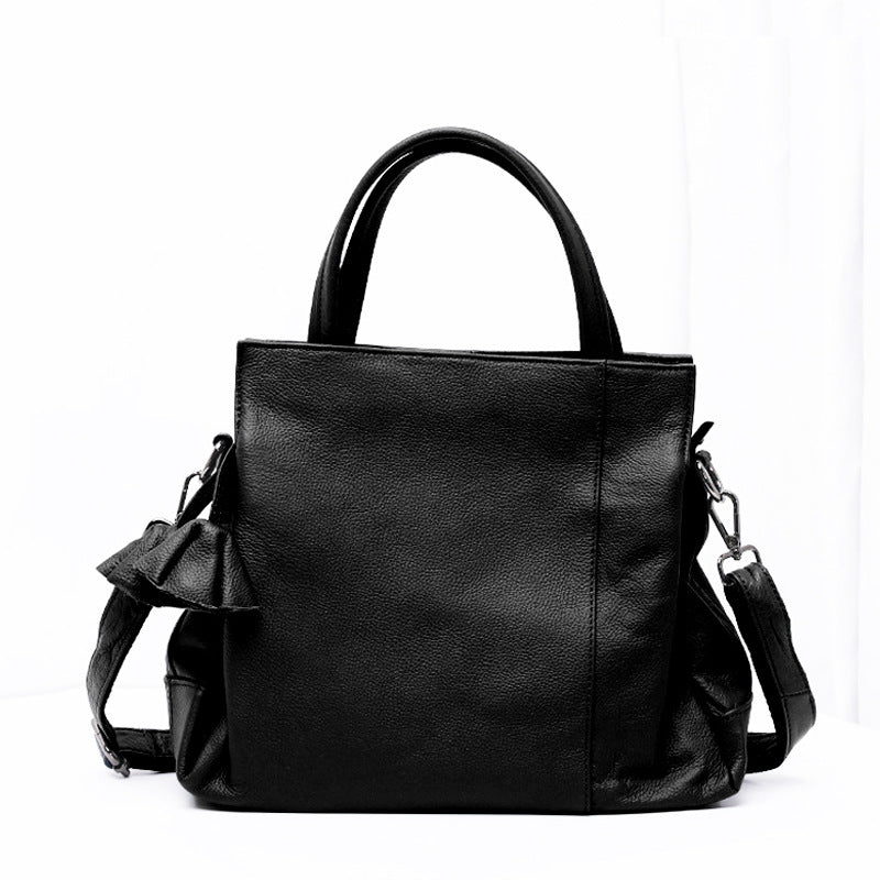 Bolso bandolera de piel auténtica para mujer, bolso hobo de piel auténtica, bolso bandolera minimalista de piel suave 