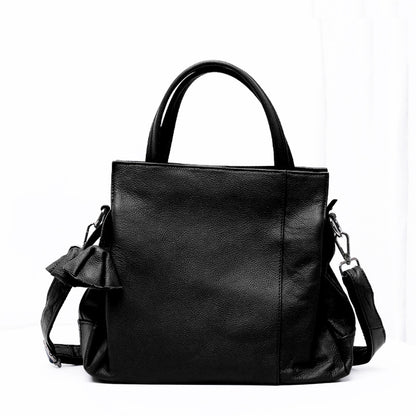 Bolso bandolera de piel auténtica para mujer, bolso hobo de piel auténtica, bolso bandolera minimalista de piel suave 