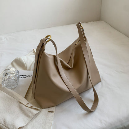 Hobo bag for women, solid color fashion large capacity shoulder bag, crossbody bag casual versatile commuter tote bag