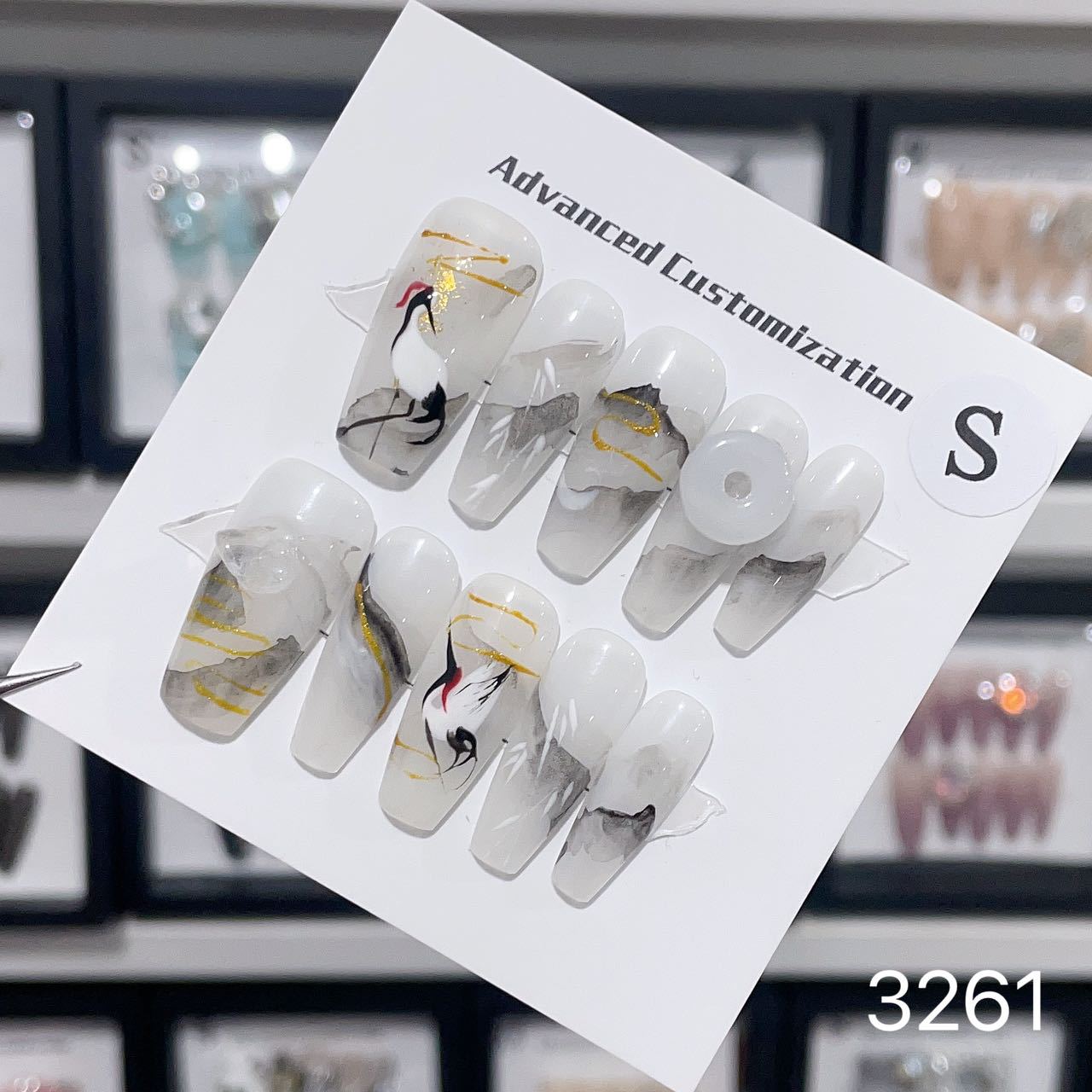 0962- Handmade press on nails fake nails removable