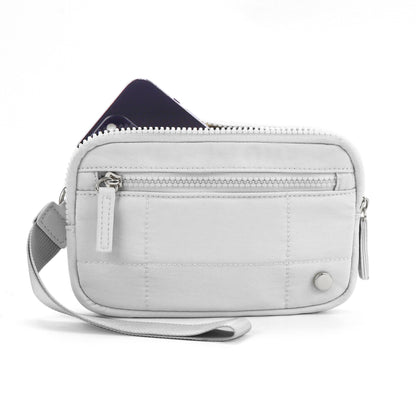 Bolsa de PVC transparente para tarjetas – Bolso de muñeca portátil para guardar tarjetas bancarias y monedas 