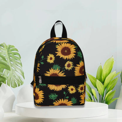 Mochila con estampado de girasoles, mochila ligera de gran capacidad, bolso de viaje, mochila de nylon para guardar artículos de viaje. 