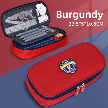 Large capacity multi-layer pencil case, primary school children's stationery box, pencil case, stationery storage bag