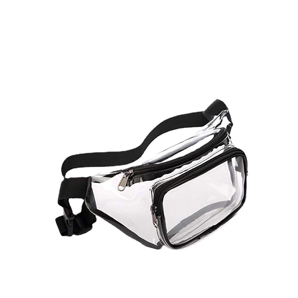 Riñonera transparente de PVC – Riñonera deportiva premium, impermeable para actividades al aire libre, ideal para rafting, fitness y viajes. 