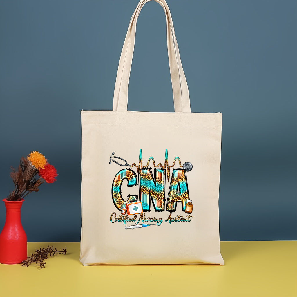 Bolso bandolera de lona estampada, bolso de compras moderno y ligero, bolso de algodón de gran capacidad, paquete de 2 unidades tipo hobo. 