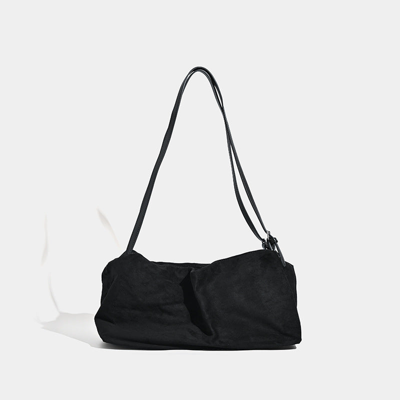 Bolso hobo vintage mate, bolso tipo almohada de gran capacidad, bolso bandolera versátil para el día a día 