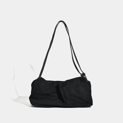 Bolso hobo vintage mate, bolso tipo almohada de gran capacidad, bolso bandolera versátil para el día a día 