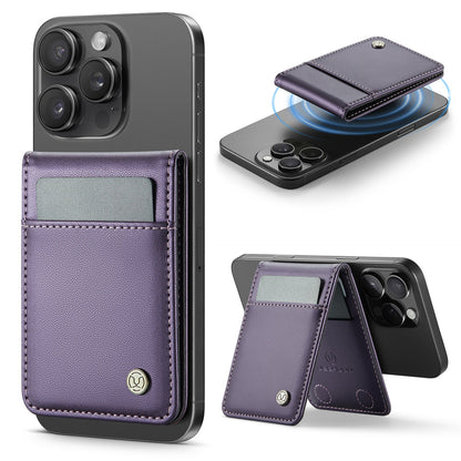 Estuche para tarjetas magnéticas con anillo Magsafe para iPhone 17, con cepillo antirrobo para tarjetas, 16/15/14/13, con cremallera, monedero, tarjetero magnético con bloqueo RFID, cartera minimalista de piel sintética compatible con teléfonos MagSafe. 