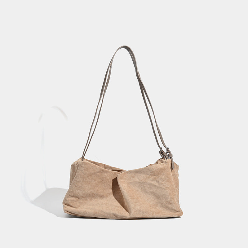 Bolso hobo vintage mate, bolso tipo almohada de gran capacidad, bolso bandolera versátil para el día a día 