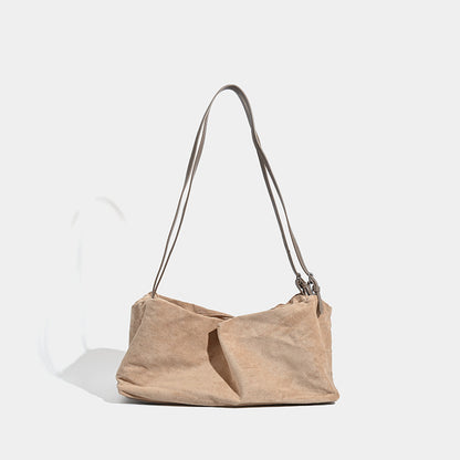 Bolso hobo vintage mate, bolso tipo almohada de gran capacidad, bolso bandolera versátil para el día a día 